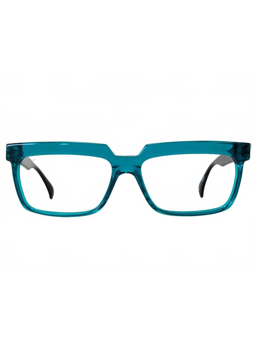 Jean Lafont France Women Eyeglasses Teal Green Bold Oversize